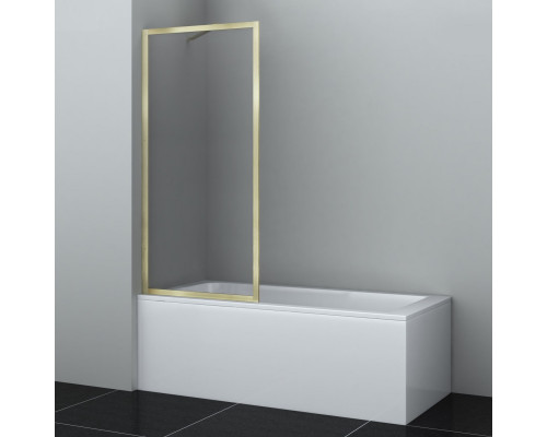 Abens 20W01-80 Brushed gold Fixed Стеклянная шторка WasserKRAFT 80x160