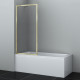 Abens 20W01-80 Brushed gold Fixed Стеклянная шторка WasserKRAFT 80x160