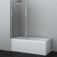 Abens 20W01-80 Brushed nickel Fixed Стеклянная шторка WasserKRAFT 80x160