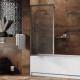 Abens 20W01-80 Brushed nickel Fixed Стеклянная шторка WasserKRAFT 80x160