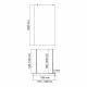 Фехте (Vechte) 60W40RG-TG Душевая перегородка WasserKRAFT