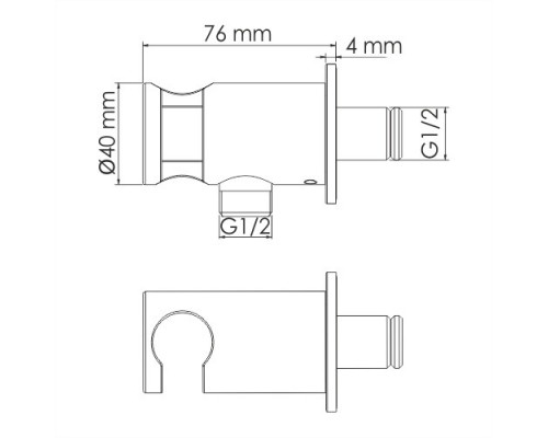 A135 Подключение шланга WasserKRAFT