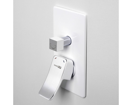Aller 10641WHITE Смеситель для ванны и душа WasserKRAFT