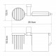 Leine K-5059WHITE Держатель туалетной бумаги и освежителя WasserKRAFT