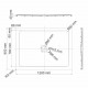 Dinkel 58T07 Душевой поддон WasserKRAFT 120x4x90