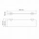 Аспе (Asphe) K-77724 Полка стеклянная WasserKRAFT