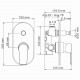 Dill 6161 Смеситель для ванны и душа WasserKRAFT