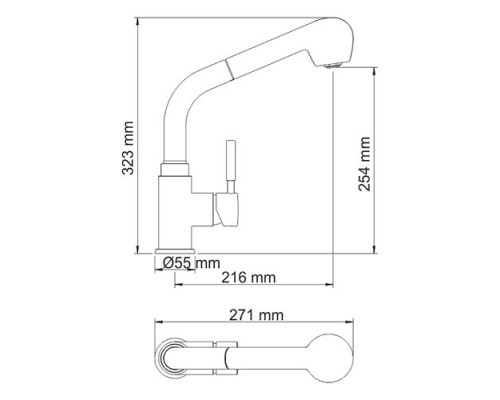 Main 4166 Смеситель для кухни WasserKRAFT