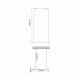 Фехте (Vechte) 60W44BN Душевая перегородка WasserKRAFT