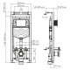 Альме (Alme) 15TLT.010.ME.RG04 Система инсталляции для унитазов WasserKRAFT