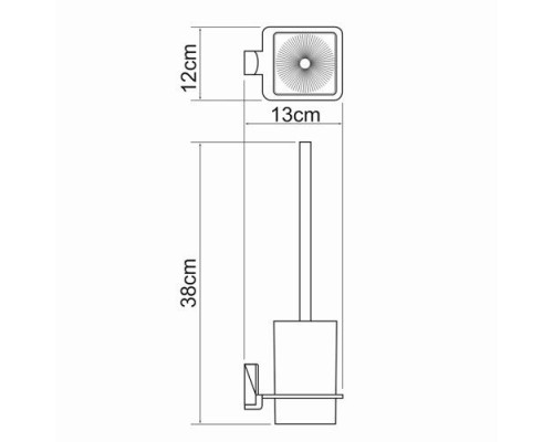 Экстер (Exter) K-5227 Щетка для унитаза подвесная WasserKRAFT
