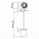 Липпе (Lippe) K-6527 Щетка для унитаза подвесная WasserKRAFT