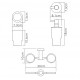 K-28289 Держатель стакана и дозатора WasserKRAFT