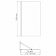 Шпре (Spree) 14P01-80 Стеклянная шторка WasserKRAFT