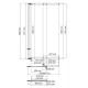 Dill 61S02-80 WasserSchutz Стеклянная шторка WasserKRAFT 80x140