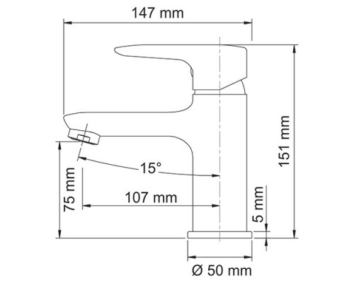 Vils 5603 Смеситель для умывальника WasserKRAFT