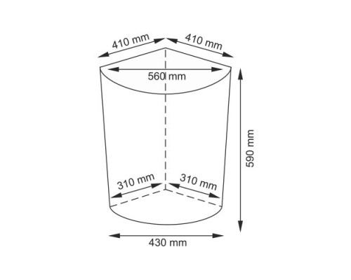 Salm WB-270-L Плетеная корзина для белья с крышкой WasserKRAFT