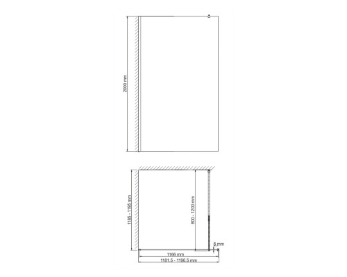 Рур (Rur) 30W40BG-MG Душевое ограждение WasserKRAFT