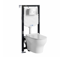 Аллер (Aller) 10TLT.010.ME.CH02.H001 Система инсталяции с унитазом WasserKRAFT