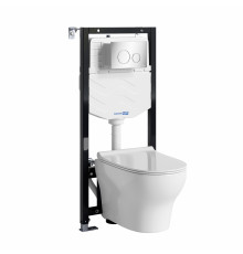 Аллер (Aller) 10TLT.010.ME.CH02.H001 Система инсталяции с унитазом WasserKRAFT