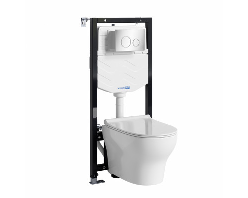 Аллер (Aller) 10TLT.010.ME.CH02.H001 Система инсталяции с унитазом WasserKRAFT