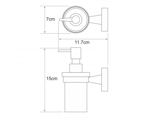 Изен (Isen) K-4099 Дозатор для жидкого мыла WasserKRAFT