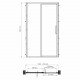Lopau 32S05L Душевая дверь WasserKRAFT 120x200x90