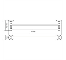 K-85040/K-69040/K-77040 Штанга для полотенец двойная WasserKRAFT