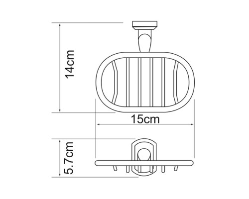 Oder K-3069 Мыльница решетка WasserKRAFT