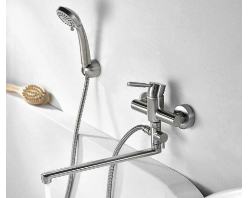 Wern 4202L Смеситель для ванны с длинным изливом WasserKRAFT