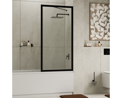 Abens 20W01-80 Matt black Fixed Стеклянная шторка WasserKRAFT 80x160
