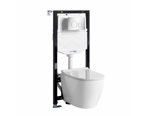 Аллер (Aller) 10TLT.010.ME.CH02.H002 Система инсталляции с унитазом WasserKRAFT