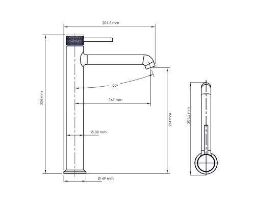 Мюриц (Muritz) 9803HPG Смеситель для раковины WasserKRAFT