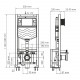 Dill 61TLT.010.ME.MB03 Система инсталляции для унитазов WasserKRAFT
