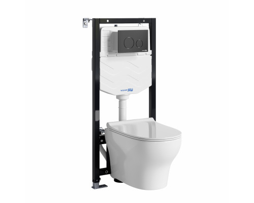 Аллер (Aller) 10TLT.010.ME.MB02.H001 Система инсталяции с унитазом WasserKRAFT
