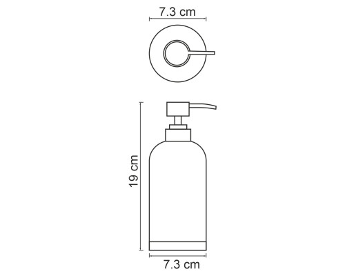 Фильс (Vils) K-6199 Дозатор для жидкого мыла WasserKRAFT
