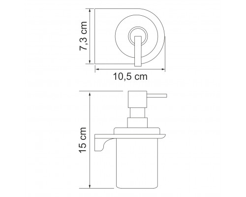 Каммель (Kammel) K-8399 Дозатор для жидкого мыла WasserKRAFT