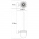 Изен (Isen) K-4027 Щетка для унитаза подвесная WasserKRAFT