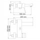 Aller 1061WHITE Смеситель для ванны с коротким изливом WasserKRAFT