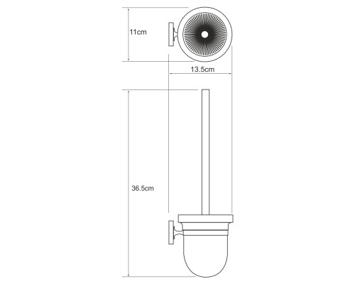 Рейн (Rhein) K-6227 Щетка для унитаза WasserKRAFT