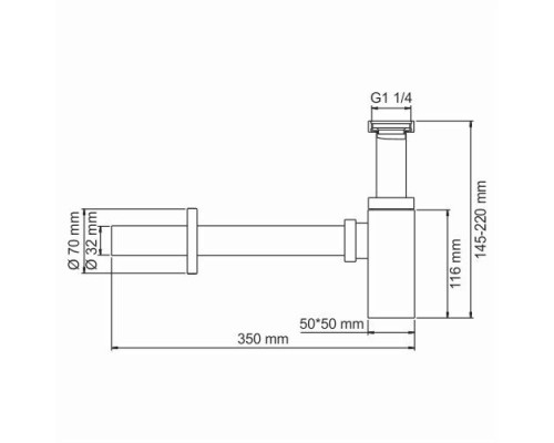 A096 Сифон для раковины WasserKRAFT