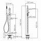 Sauer 7121 Напольный смеситель для ванны WasserKRAFT