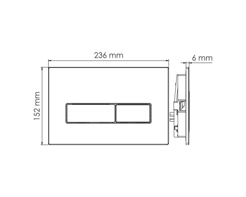 Aller 10TLT.010.ME.BN03 Система инсталляции для унитазов WasserKRAFT