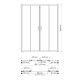 Lippe 45S45 Душевая дверь WasserKRAFT 160x190