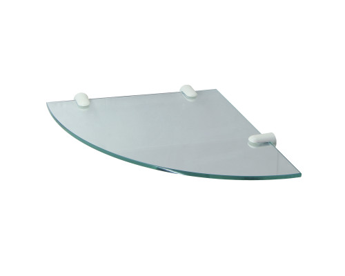 K-533WHITE Полка стеклянная угловая WasserKRAFT