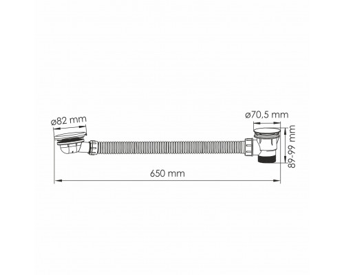 A333 Слив-перелив для ванны WasserKRAFT