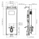 Зальм (Salm) 27TLT.010.ME.WH.RG04 Система инсталляции для унитазов WasserKRAFT