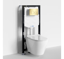 Аллер (Aller) 10TLT.010.ME.PG02.H002 Система инсталляции с унитазом WasserKRAFT