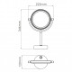 K-1005B Зеркало с LED-подсветкой двухстороннее, стандартное и с 3-х кратным увеличением WasserKRAFT