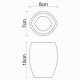 Eider K-33328 Стакан для зубных щеток WasserKRAFT